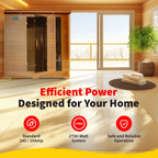 6-Person Cedar Infrared Sauna with 10 Carbon Heaters