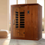 Madrid Elite 3 Person Low EMF Infrared Lighting Home Sauna